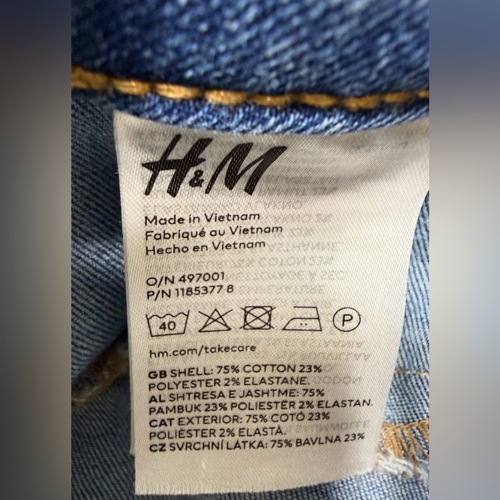 H&M CURVY FIT ULTRA HIGH WAIST ANKLE JEANS WOMEN’S SIZE L STRETCH DENIM NWOT - Picture 8 of 8